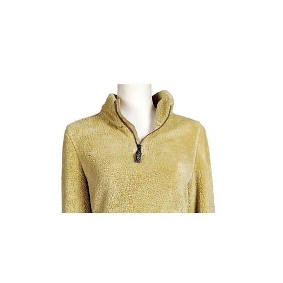 Class Club Unisex Kids Sweater Half  Zip Pullover Size 14/16 Fleece Tan Soft - Picture 3 of 8